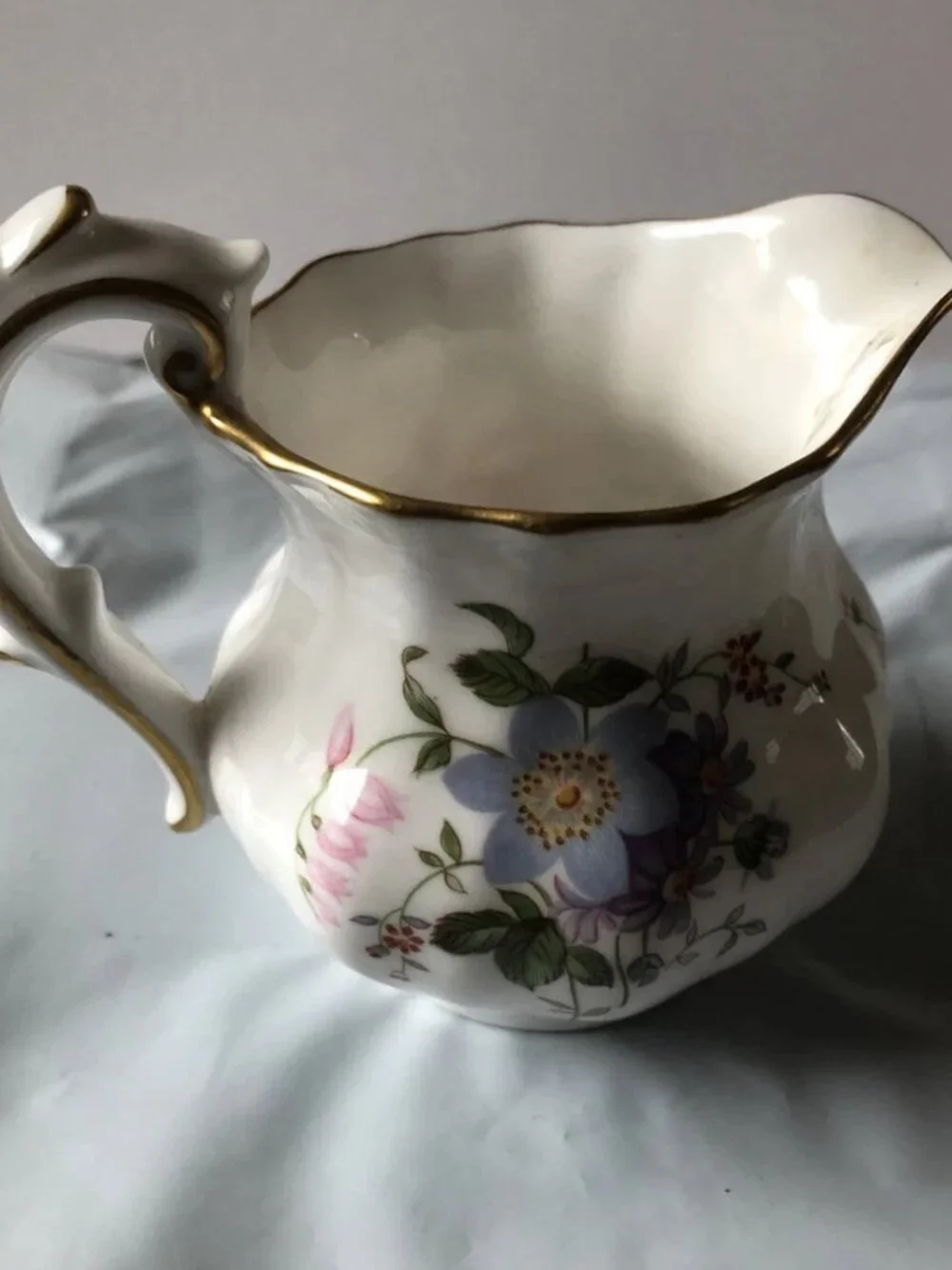 Vintage Royal Crown Derby Derby Posies 3” Bone China Creamer England